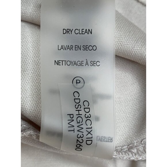 Calvin Klein Beige Flutter Sleeve Dress Size 14 RB10384 Latte Pleat Detail New - Picture 5 of 9